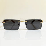 Rimless Leopard Sunglasses