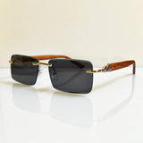 Rimless Leopard Sunglasses