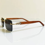 Rimless Leopard Sunglasses
