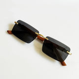 Rimless Leopard Sunglasses